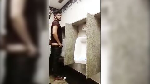 Breeding a Slut: Bareback in a Public Bathroom Orgy