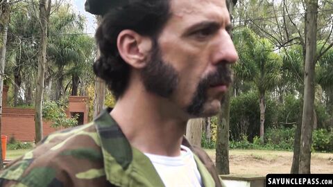 Soldiers suck and fuck themselves like how Officer Jordi Leonard wanted