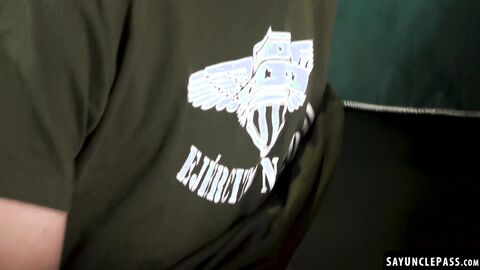 Soldiers suck and fuck themselves like how Officer Jordi Leonard wanted