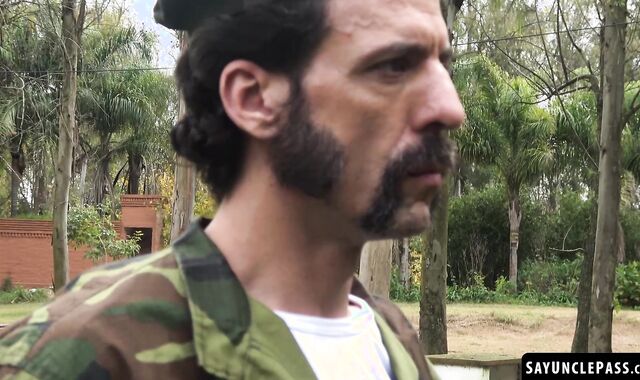 Soldiers suck and fuck themselves like how Officer Jordi Leonard wanted