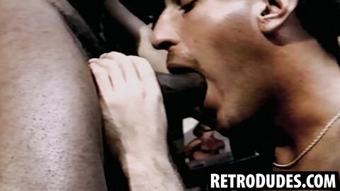 RetroDudes.com - Big dicked Joel gets ravaged hard by a massive black cock until cums