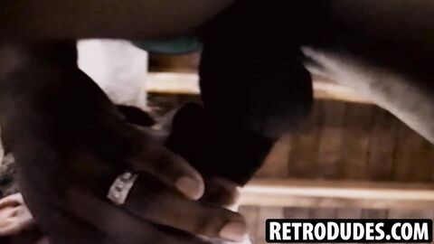 RetroDudes.com - Big dicked Joel gets ravaged hard by a massive black cock until cums