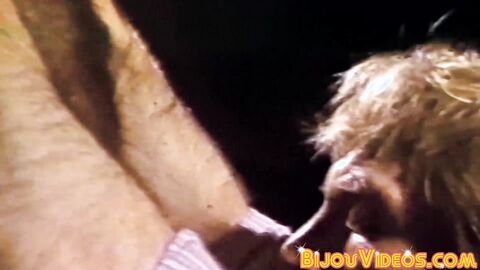 Bearded homo unzips Dodges pants and immediately attacks my dick with his mouth