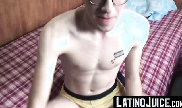 Young twink eagerly anticipates my cum while swallowing my dick
