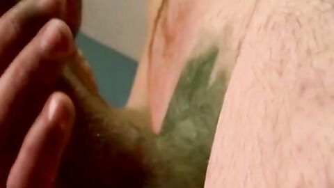 Cute young amateur dick sucked by chubby pervert
