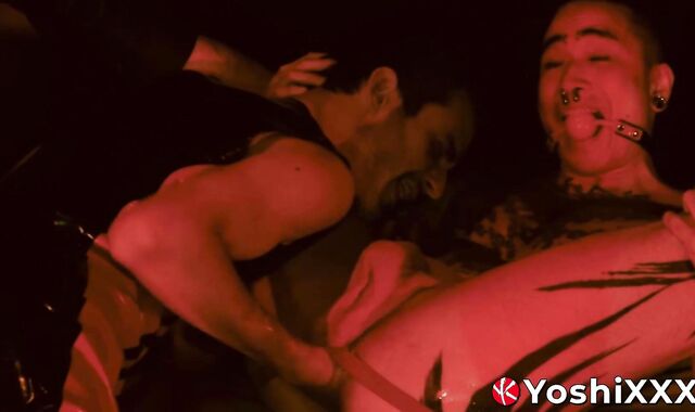 Debauchery is done Brett Tyler and Pierre Rubberax upon Yoshi Kawasakis asshole