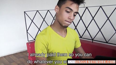 SayUncleNetwork.com - Young straight Latino's gay double penetration adventure