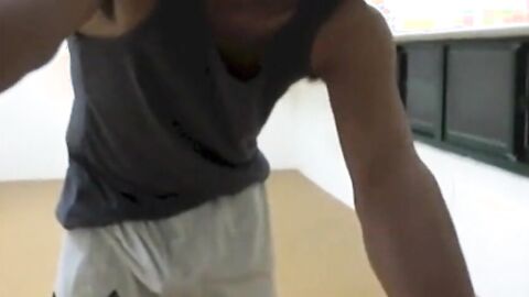 Big-Cock Twink Public Handjob and Huge Load