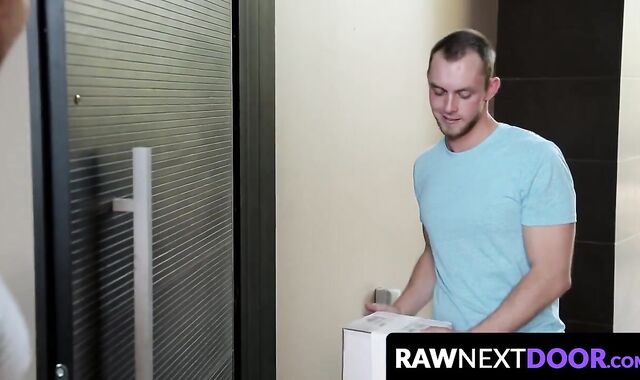 RawNextDoor.com - Mitch Hanson bangs Brendan Phillips from behind as he smacks his pe