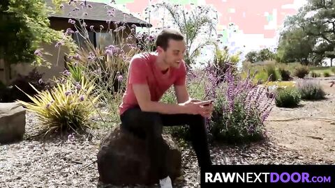 RawNextDoor.com - Lance Taylor pulls it out and takes it all the way down his throat