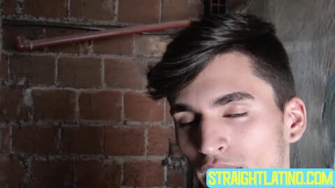 Slender gay Ross stuffed his mouth with an enormous cock for cash