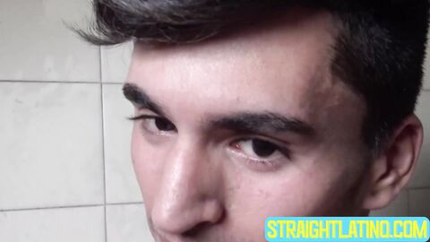 Slender gay Ross stuffed his mouth with an enormous cock for cash