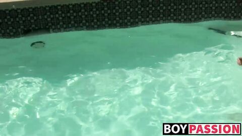 Twink blows his man before being bent over and analrailed