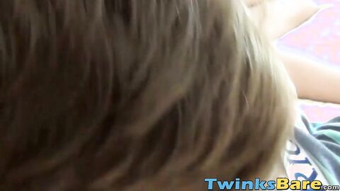 Twink sets up a camera to record having his ass railed raw