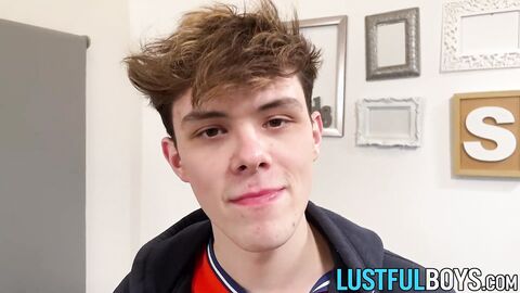 Sexy twink Jack Davis enjoys dick sucking party with his orgy mates