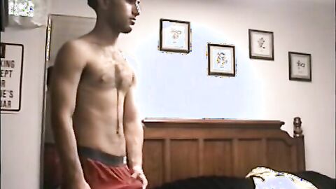 Str8Seduction.com - Skinny butt pirate loves masturbating in the motel room vigorousl
