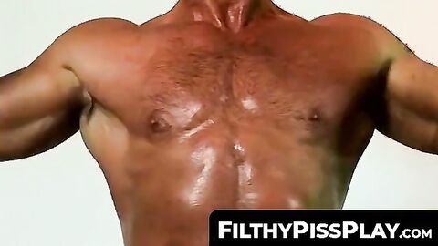FilthyPissPlay.com - Piss boy ass smashed with giant dildo and hard cock fucking