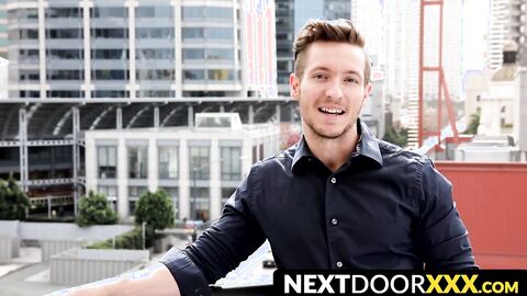NextDoorXXX.com - Jock's precum drips as he strokes his big boner solo