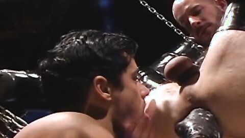 Rafael, with his huge cock and muscular arms, is his perfect foil. These guys look li
