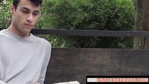 SayUncleNetwork.com - Latino twink's gay sex initiation with raw dick action