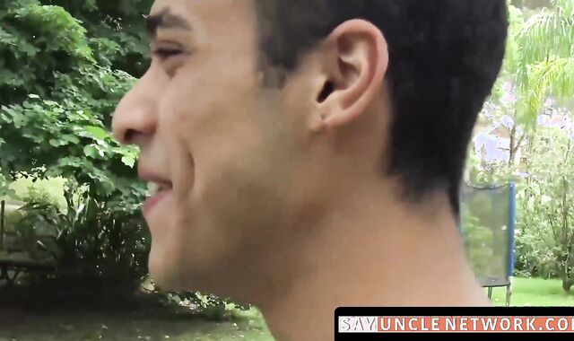 SayUncleNetwork.com - Latino twink's gay sex initiation with raw dick action