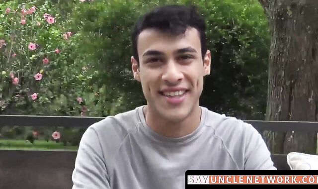SayUncleNetwork.com - Latino twink's gay sex initiation with raw dick action