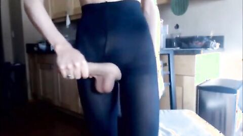 Twink Wanks His Huge Cock