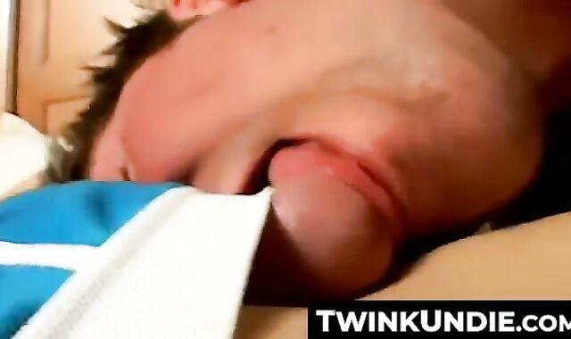 TwinkUndie.com - Twink Shane's POV film of Jeremiah's red underwear jerk off