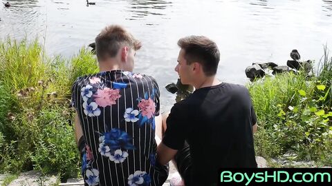 BoysHD.com - Two twink friends try out gay sex for the first time in a hot encounter