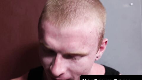 HotFamilyPorn.com - Max Sargent fucked raw in the gym locker room session
