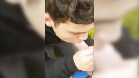 What He Does With His New iPhone: Gay Amateur Webcam Blowjob