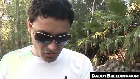 DaddyBreeding.com - Big-dicked daddy slams his little twink bitch bareback until he s