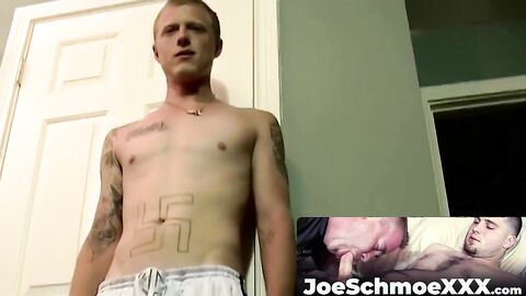 JoeSchmoeXXX.com - Hung straight dude gets his thick meat deeply throated