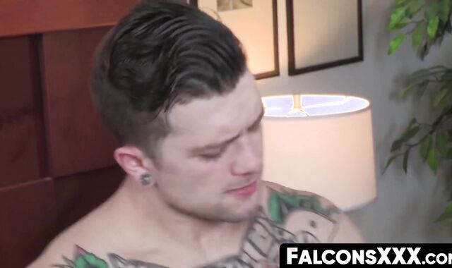 FalconsXXX.com - Horny and stunning gay lovers lust for a raw anal drilling session
