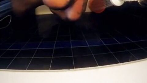 Daddy's Interracial Bareback Shower Fuck
