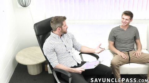 Johnny Ford helps twink Ashton Silvers in his sexual exploration