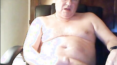 Grandpa Cums, Tastes It on Cam