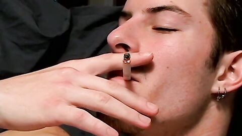 Hot Mike Roberts jerks and bursts steamy cum after his workout session