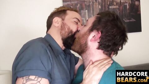 HardcoreBears.com - Hairy butt buddies Colt Cox and Sam Black smash intensely in bed