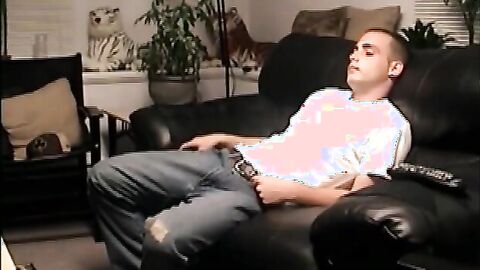 Str8Seduction.com - Cute butt pirate shows his big fat cock and starts wanking vigoro