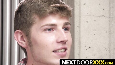 NextDoorXXX.com - Young man's throbbing cock begs for attention in jerk off session