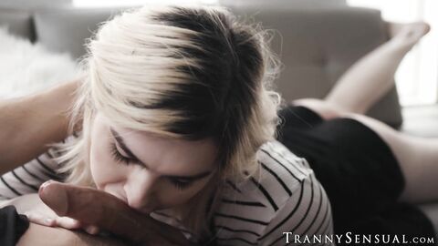 Blonde Tbabe Ella Hollywood gives footjob before ass fuck