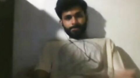 Big-Cock Indian Guy Jerks Off on Webcam
