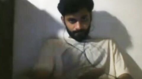 Big-Cock Indian Guy Jerks Off on Webcam