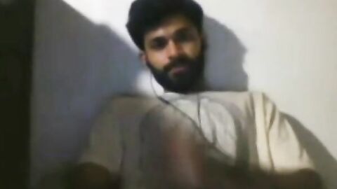 Big-Cock Indian Guy Jerks Off on Webcam