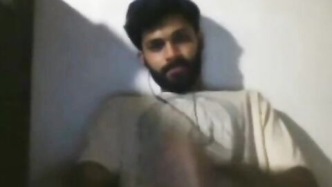 Big-Cock Indian Guy Jerks Off on Webcam