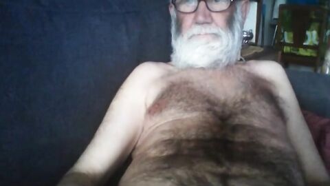 Grandpa Stroking on Webcam