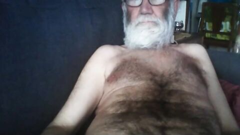 Grandpa Stroking on Webcam