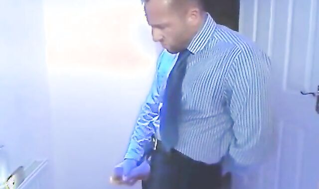 Big-Cock Daddy Tries on His New Suit