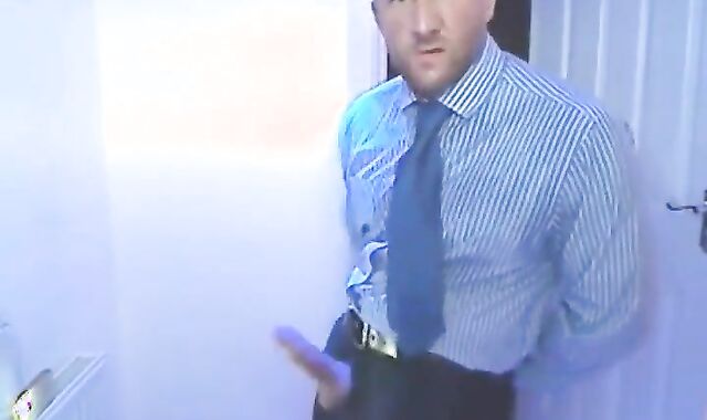 Big-Cock Daddy Tries on His New Suit